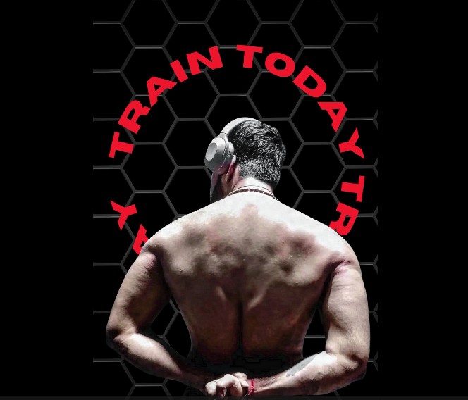 Energetic group fitness class